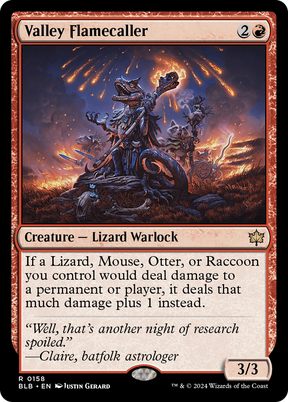 Magic: The Gathering - Valley Flamecaller Foil - Bloomburrow