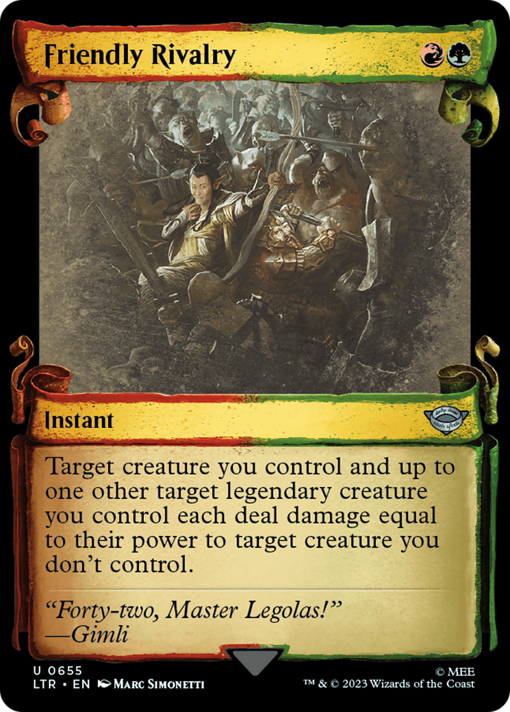 Magic: The Gathering - Friendly Rivalry Foil - The Lord of the Rings: Tales of Middle-earth