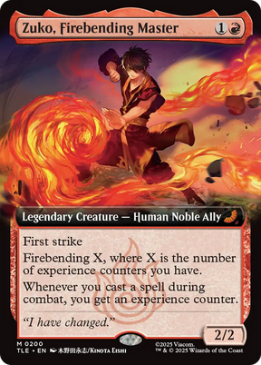 Magic: The Gathering - Zuko, Firebending Master Foil - Avatar: The Last Airbender Eternal