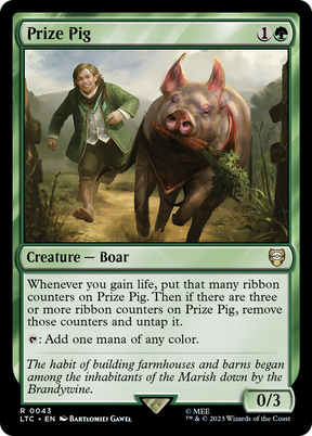 Magic: The Gathering - Prize Pig - Tales of Middle-earth Commander