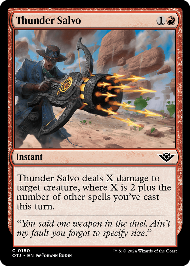 Magic: The Gathering - Thunder Salvo Foil - Outlaws of Thunder Junction