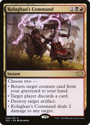 Magic: The Gathering - Kolaghan's Command Foil - Double Masters 2022