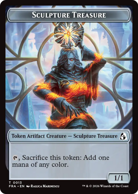Magic: The Gathering - Sculpture Treasure Token - Reality Fracture Tokens