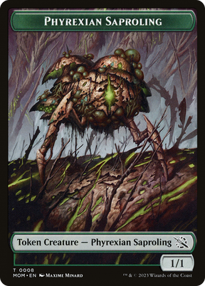 Magic: The Gathering - Phyrexian Saproling Token - March of the Machine Tokens