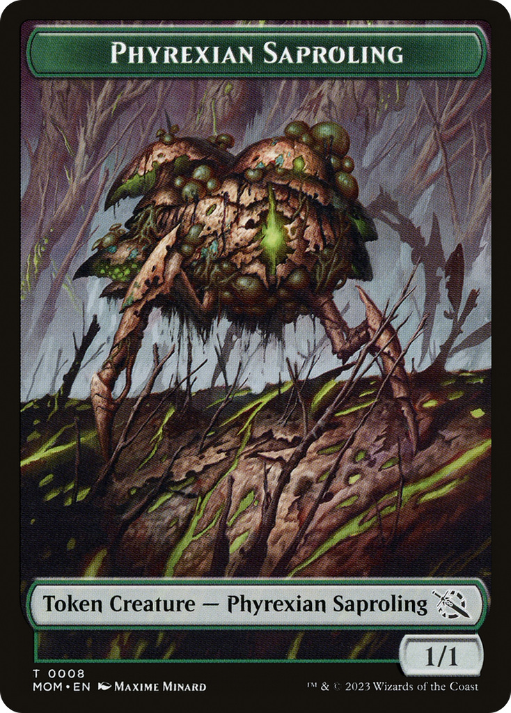 Magic: The Gathering - Phyrexian Saproling Token - March of the Machine Tokens