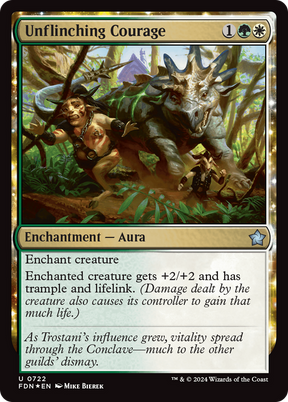 Magic: The Gathering - Unflinching Courage Foil - Foundations