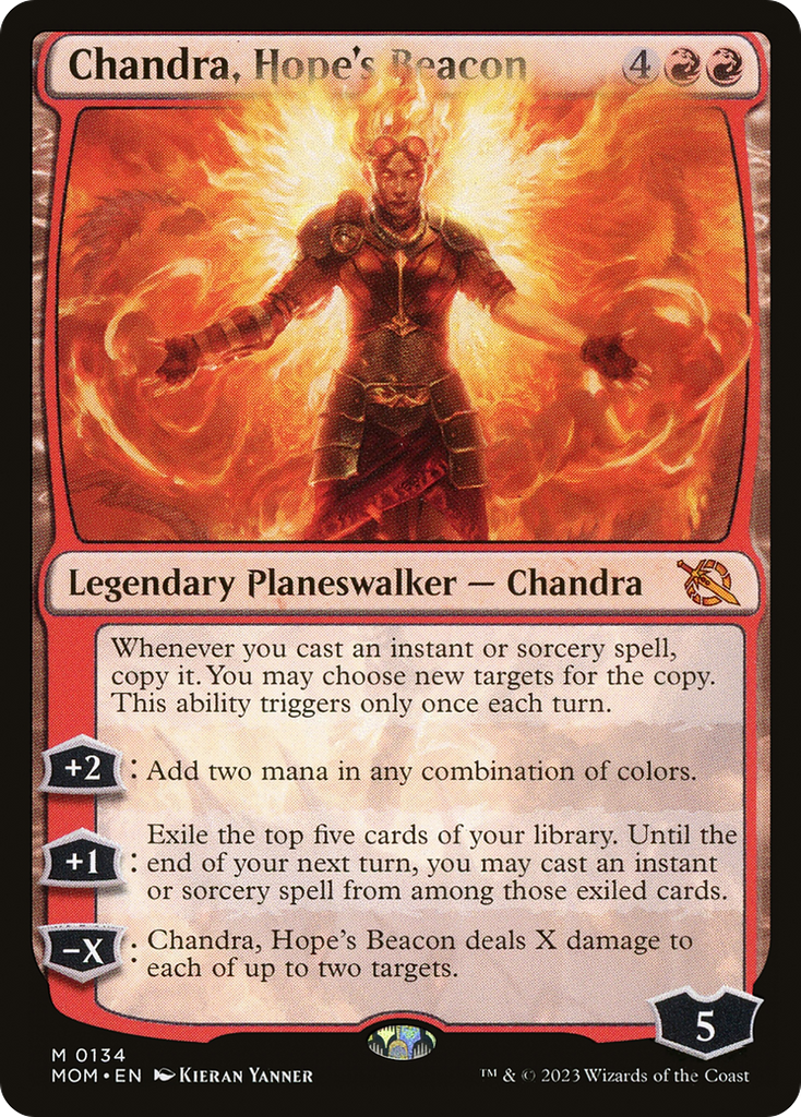 Magic: The Gathering - Chandra, Hope's Beacon Foil - March of the Machine