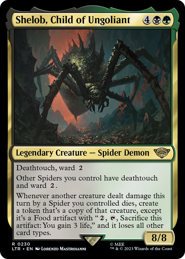 Magic: The Gathering - Shelob, Child of Ungoliant - The Lord of the Rings: Tales of Middle-earth