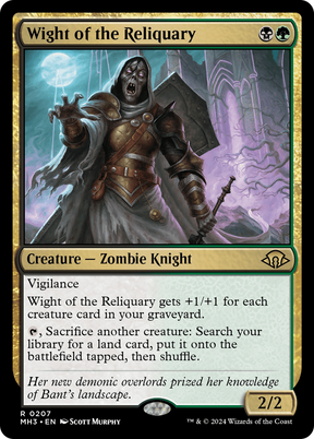 Magic: The Gathering - Wight of the Reliquary Foil - Modern Horizons 3