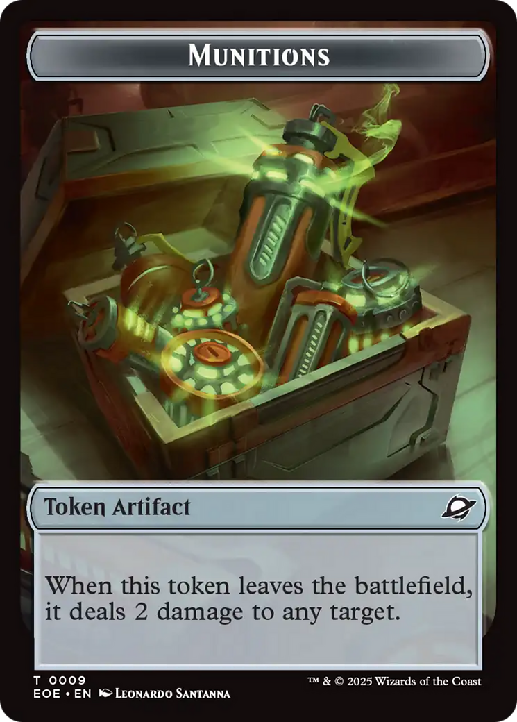 Magic: The Gathering - Munitions Token - Edge of Eternities Tokens