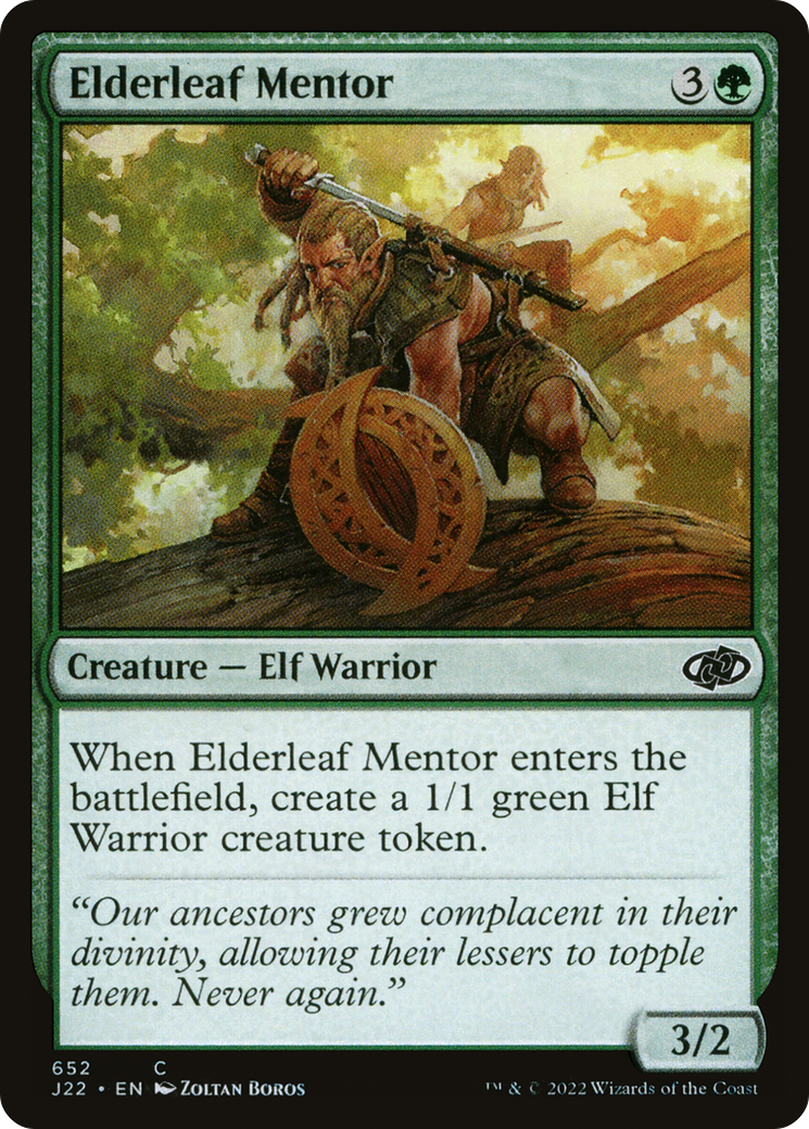 Magic: The Gathering - Elderleaf Mentor - Jumpstart 2022