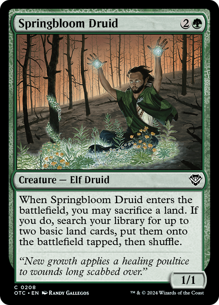 Magic: The Gathering - Springbloom Druid - Outlaws of Thunder Junction Commander