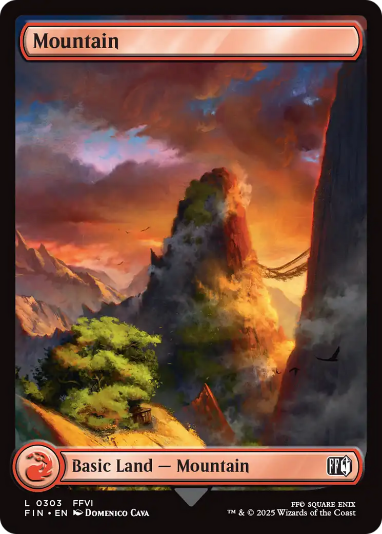 Magic: The Gathering - Mountain #303 Foil - Final Fantasy