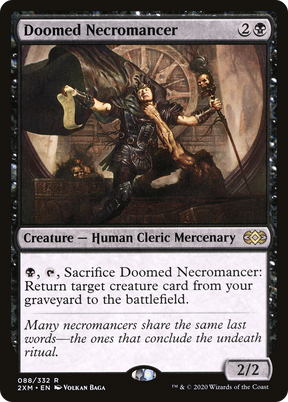Magic: The Gathering - Doomed Necromancer Foil - Double Masters