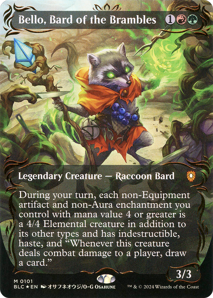 Magic: The Gathering - Bello, Bard of the Brambles Foil - Bloomburrow Commander