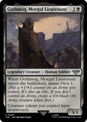 Magic: The Gathering - Gothmog, Morgul Lieutenant Foil - The Lord of the Rings: Tales of Middle-earth