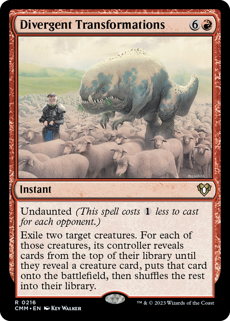Magic: The Gathering - Divergent Transformations - Commander Masters
