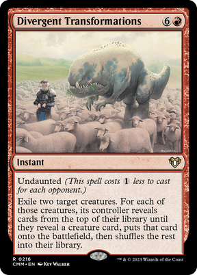 Magic: The Gathering - Divergent Transformations - Commander Masters