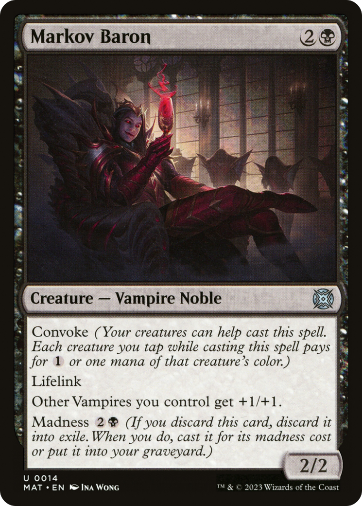 Magic: The Gathering - Markov Baron Foil - March of the Machine: The Aftermath