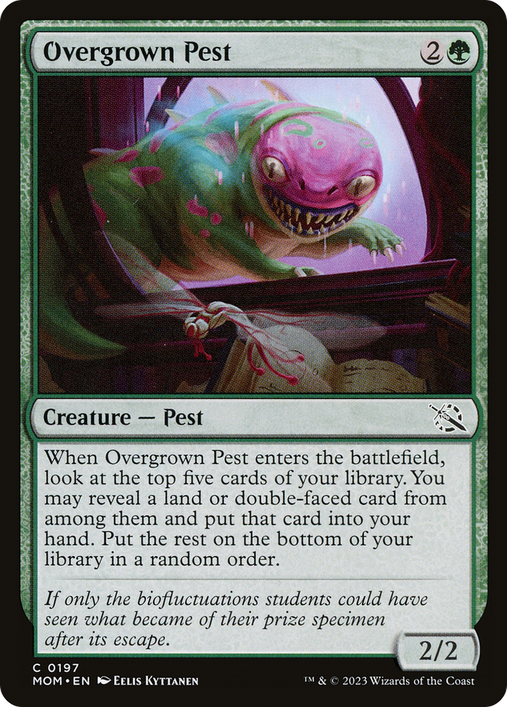 Magic: The Gathering - Overgrown Pest Foil - March of the Machine