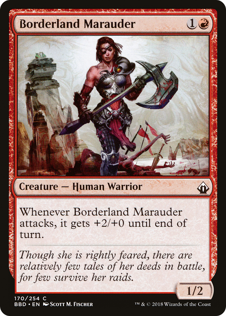 Magic: The Gathering - Borderland Marauder Foil - Battlebond