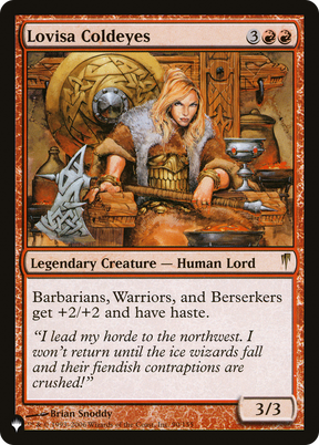 Magic: The Gathering - Lovisa Coldeyes - The List
