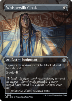 Magic: The Gathering - Whispersilk Cloak Foil - The Lost Caverns of Ixalan Commander