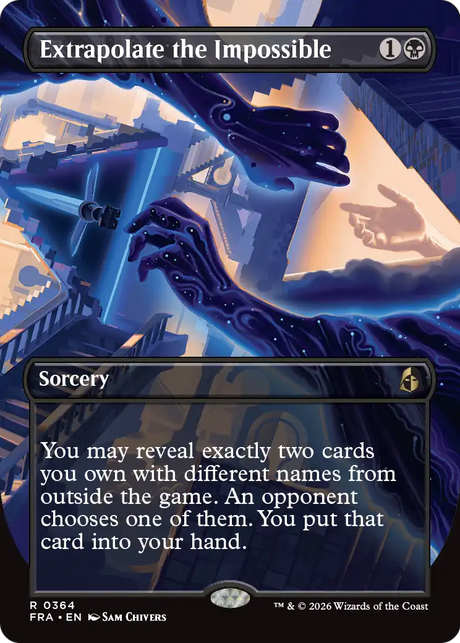 Magic: The Gathering - Extrapolate the Impossible Foil - Reality Fracture