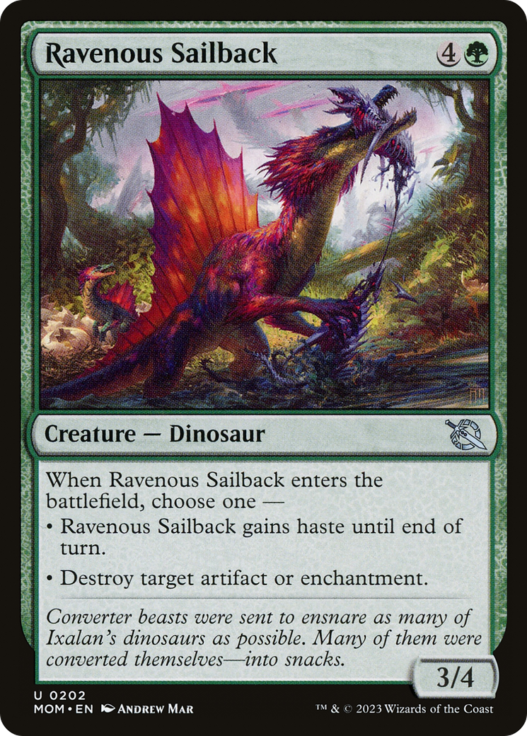 Magic: The Gathering - Ravenous Sailback Foil - March of the Machine