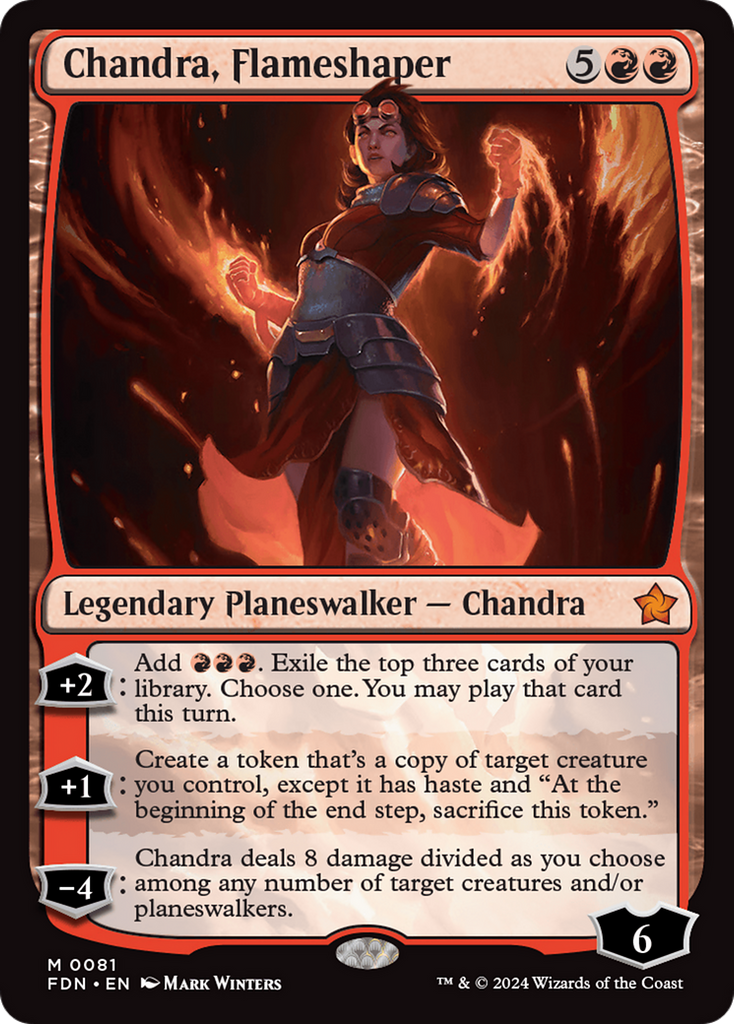 Magic: The Gathering - Chandra, Flameshaper Foil - Foundations