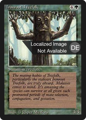 Magic: The Gathering - Baumvolk des Ehernen-Waldes - Foreign Black Border