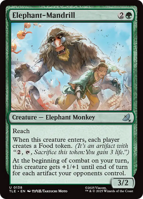 Magic: The Gathering - Elephant-Mandrill Foil - Avatar: The Last Airbender Eternal