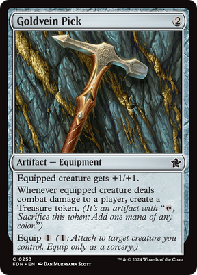 Magic: The Gathering - Goldvein Pick Foil - Foundations