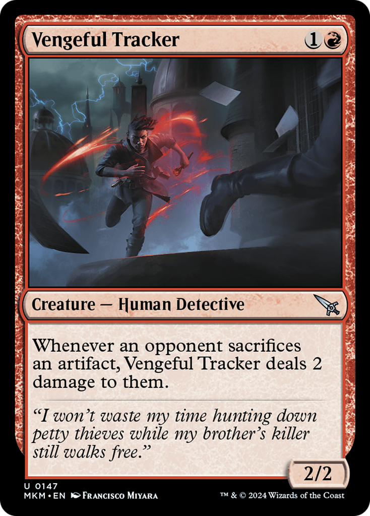 Magic: The Gathering - Vengeful Tracker - Murders at Karlov Manor