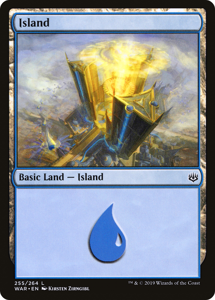 Magic: The Gathering - Island #255 Foil - War of the Spark