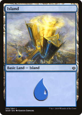Magic: The Gathering - Island #255 Foil - War of the Spark