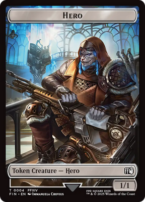 Magic: The Gathering - Hero Token - Final Fantasy Tokens