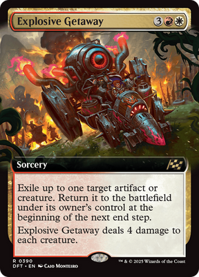 Magic: The Gathering - Explosive Getaway Foil - Aetherdrift