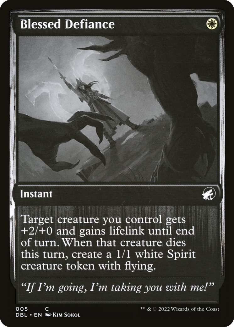 Magic: The Gathering - Blessed Defiance Foil - Innistrad: Double Feature