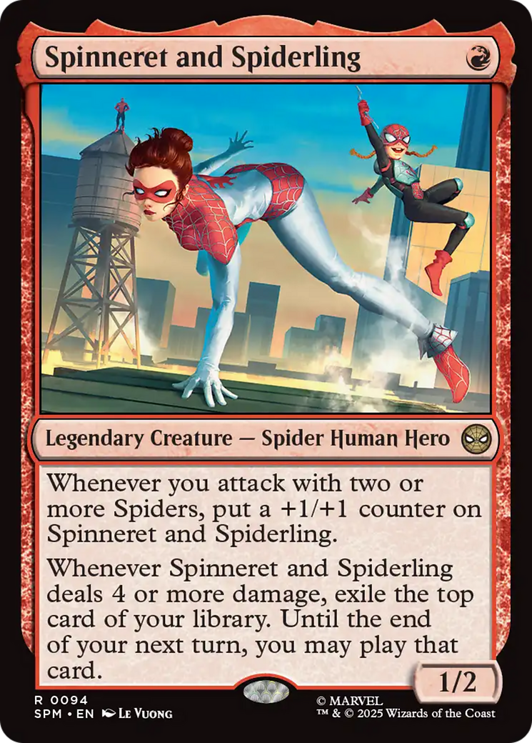 Magic: The Gathering - Spinneret and Spiderling - Marvel's Spider-Man