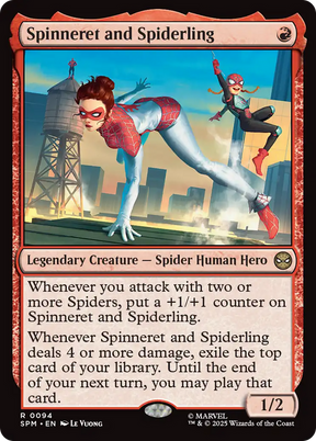 Magic: The Gathering - Spinneret and Spiderling - Marvel's Spider-Man
