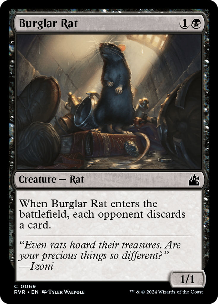 Magic: The Gathering - Burglar Rat - Ravnica Remastered