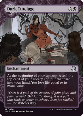Magic: The Gathering - Dark Tutelage Foil - Wilds of Eldraine: Enchanting Tales