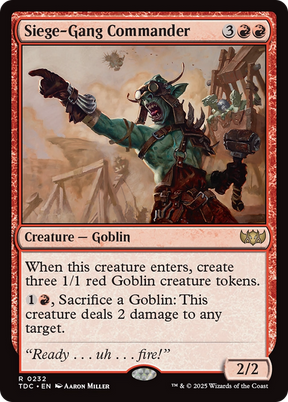 Magic: The Gathering - Siege-Gang Commander - Tarkir: Dragonstorm Commander