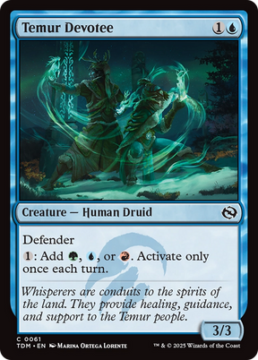 Magic: The Gathering - Temur Devotee Foil - Tarkir: Dragonstorm