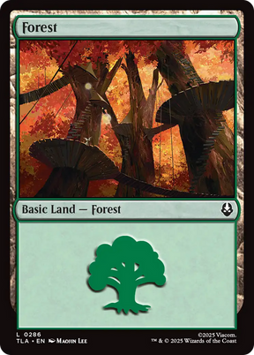 Magic: The Gathering - Forest #286 Foil - Avatar: The Last Airbender