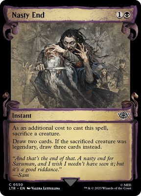 Magic: The Gathering - Nasty End Foil - The Lord of the Rings: Tales of Middle-earth