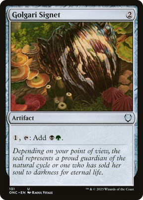 Magic: The Gathering - Golgari Signet - Phyrexia: All Will Be One Commander