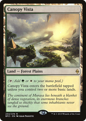 Magic: The Gathering - Canopy Vista Foil - Battle for Zendikar