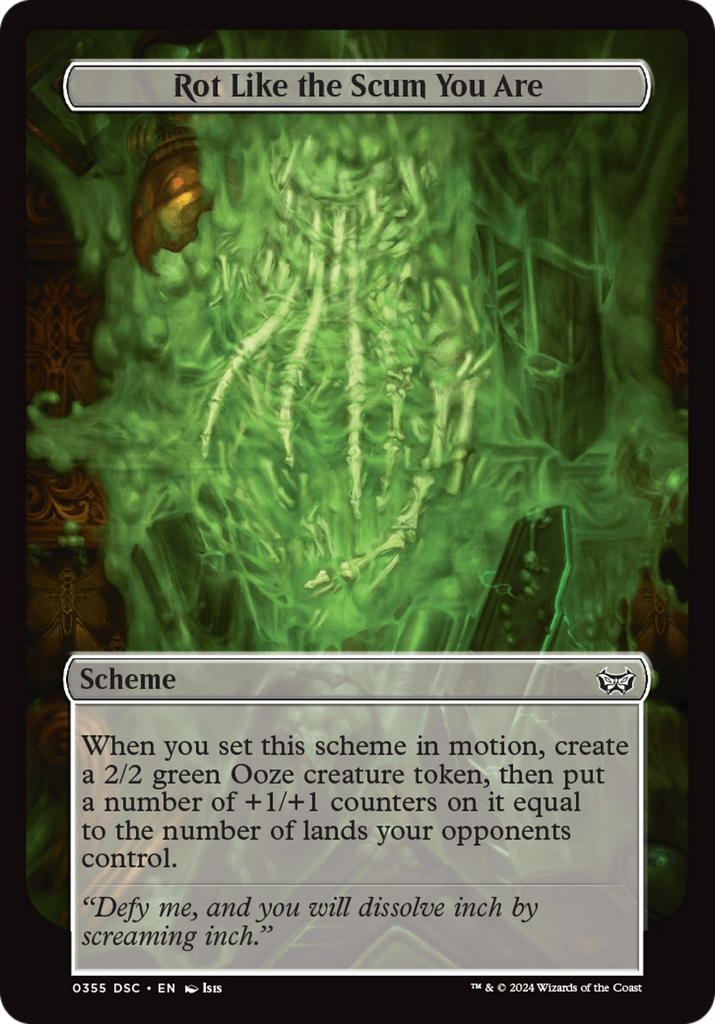 Magic: The Gathering - Rot Like the Scum You Are - Duskmourn: House of Horror Commander